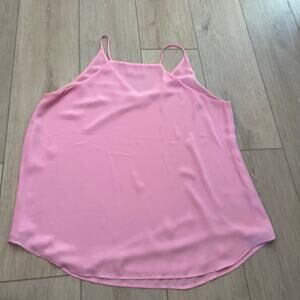 Loft Women’s Pink Spaghetti Strap V-Neck Tank Sz L